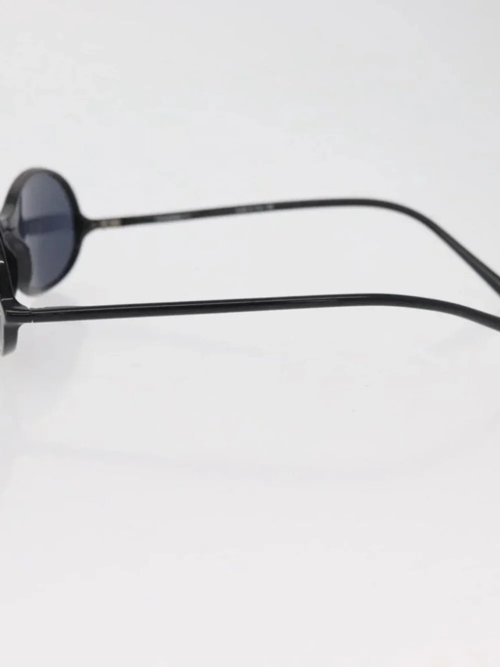 CHANEL COCO Mark Sunglasses plastic Black CC Auth 176084A